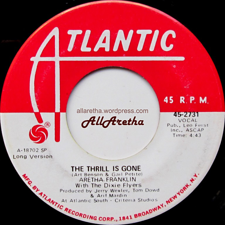 Audio - Video Title The Thrill Is Gone (Short Version) / The Thrill Is Gone (Long...